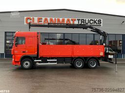 DAF FAT 105 XF 460 6x4 Manual Full Steel Hiab 16 To...