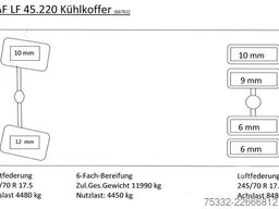 DAF LF 45.220 - 12 to 7m Kies Thermok MD 300