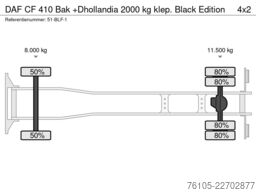 DAF CF 410 Bak +Dhollandia 2000 kg klep. Black Edition