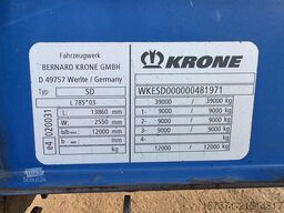 KRONE SD|3 AXLE MEGA | LIFTABLE ROOF| SLIDING ROOF | ...