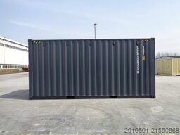 20 Fuß High Cube Seecontainer / RAL 7016 Lagercontainer / Anthrazit / one Way
