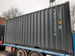 20 Fuß Seecontainer / One Way / 6 Meter Lagercontainer / Anthrazit