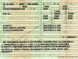 SCHMITZ CARGOBULL SKO 24/L FP25 / Faltwand / Liftachse