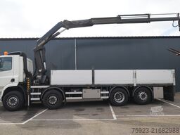 DAF CF 400 open box with Palfinger PK 17502 crane