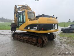 Caterpillar 315C Excavator with digging bucket, hydraulic grad