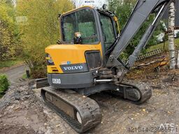 Volvo ECR58D Excavator with Rototilt and 3 Buckets