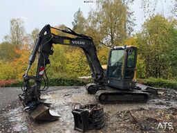 Volvo ECR58D Excavator with Rototilt and 3 Buckets