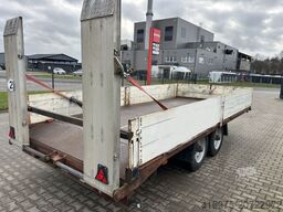 Tonne Tandem Tieflader Anhänger Rampen