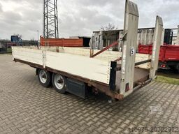Tonne Tandem Tieflader Anhänger Rampen