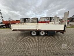 Tonne Tandem Tieflader Anhänger Rampen