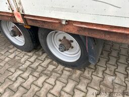 Tonne Tandem Tieflader Anhänger Rampen