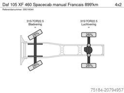 Daf 105 XF 460 Spacecab manual Francais 899'km