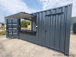 20 Fuß Container mit Dachterasse Eventcontainer / Beach-House / Imbiss
