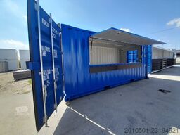 20 Fuß Container mit Dachterasse Eventcontainer / Beach-House / Imbiss
