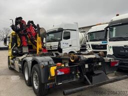 MAN TGS 26.500 6X2, PALFINGER-ABROLLKIPPER MIT KRAN, LENK-LIFTACHSE, EURO 6
