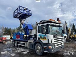 Scania P114 Lift truck w/ Compressor and 8 meter Lift.