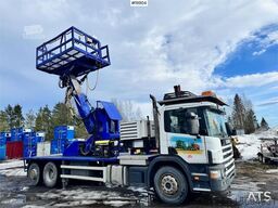 Scania P114 Lift truck w/ Compressor and 8 meter Lift.