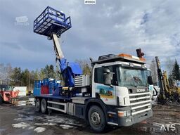 Scania P114 Lift truck w/ Compressor and 8 meter Lift.