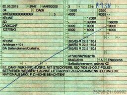 KRONE SD / Liftachse