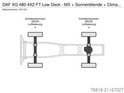 DAF XG 480 4X2 FT Low Deck - MX + Sonnenblende + Cli
