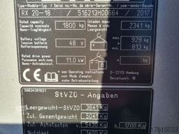 STILL RX20-18 Duplex-Mast Freihub 3-Rad BATTERIE NEU !