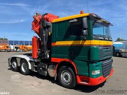 DAF FTN 105 XF 460 6x2 Manual Hiab 60 Tonmeter laak...