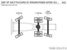 DAF XF 530 FTN EURO 6!! KRAAN!!FASSI 54TM!! EURO6!!...
