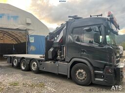 Scania G560 8x2 pusher crane truck w/ onspot, 2023 50t/m