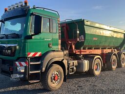 MAN TGS 18.500 4x4H BLS with 2010 Kempf SKM 31/2 SR tipper semi-trailer