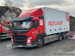 Volvo FM 500 6x2 box truck w/ full side opening and lift