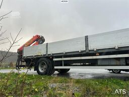 Volvo FL 6 flatbed truck w/ rear mounted crane. WATCH VI