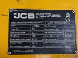 JCB S4046E Valid inspection, *Guarantee! 12m Working H