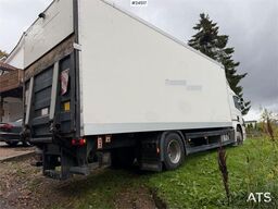 Scania P270 4x2 box truck with full side opening and tail