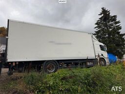 Scania P270 4x2 box truck with full side opening and tail