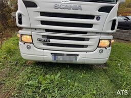 Scania P270 4x2 box truck with full side opening and tail