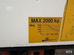 Scania P270 4x2 box truck with full side opening and tail