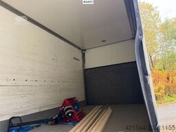 Scania P270 4x2 box truck with full side opening and tail
