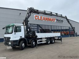 Mercedes-Benz Actros 4141 8x4 manual Hiab 32 Tonmeter laadkra...