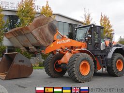 Hitachi ZW220 articulated loader / 2 buckets