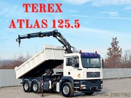 MAN TGA 26.350 * KIPPER 4,90m + TEREX ATLAS * 6x4 *