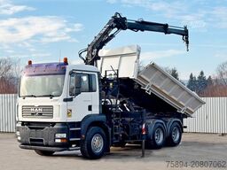 MAN TGA 26.350 * KIPPER 4,90m + TEREX ATLAS * 6x4 *