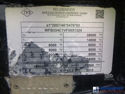 Feldbinder Powder tank alu 63 m3 (tipping)