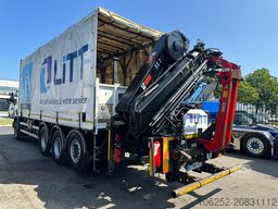 Scania P410 8x4 TRIDEM PRITSCHE PLANE + KRAN HIAB 244 ...