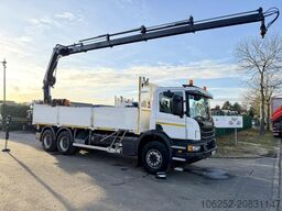 Scania P410 6x4 PRITSCHE + KRAN HIAB X-HIDUO 188 ES-4 ...