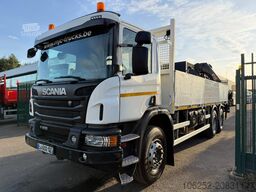 Scania P410 6x4 PRITSCHE + KRAN HIAB X-HIDUO 188 ES-4 ...