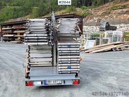 Temared scaffolding trailer w/ 162m2 scaffolding
