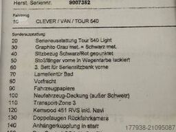 CLEVER Van Tour 540 Heavy 165|Klima|Truma|WC|Bad|1-Hand
