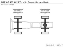 DAF XG 480 4X2 FT - MX - Sonnenblende - Basic