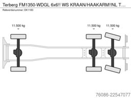 Terberg FM1350-WDGL 6x6!! WS KRAAN/HAAKARM!!NL TRUCK!!