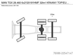 MAN TGX 28.460 6x2!!2019!!HMF 32tm! KRAAN!! TOP!EUR...